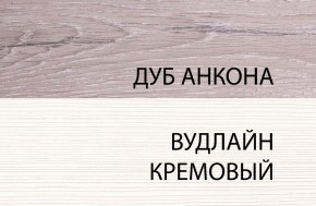 Шкаф 1D, OLIVIA, цвет вудлайн крем/дуб анкона в Екатеринбурге - ok-mebel.com | фото 3