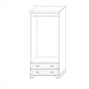 Шкаф 2-х дверный (корпус) Сиена в Екатеринбурге - ok-mebel.com | фото 5