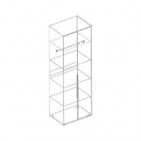 Шкаф 2-ств. с полками "Лео" 700 в Екатеринбурге - ok-mebel.com | фото 2