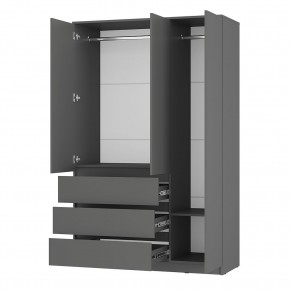 Шкаф 3-х створчатый Симпл ШК-08 (графит) в Екатеринбурге - ok-mebel.com | фото 2