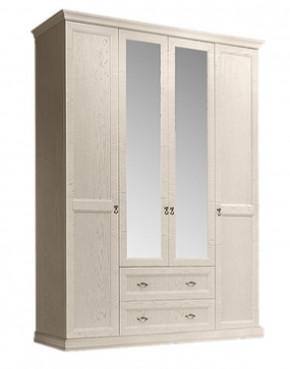 Шкаф 4-х дверный (с зеркалами) для платья и белья с выдвижными ящиками Венеция дуб седан (ВНШ1/41) в Екатеринбурге - ok-mebel.com | фото