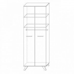 Шкаф 800 высокий Вега Скандинавия в Екатеринбурге - ok-mebel.com | фото 6