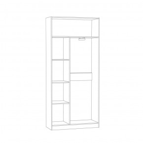 Шкаф для одежды Ливерпуль в Екатеринбурге - ok-mebel.com | фото 2