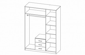 Шкаф комбинированный 06.291 с зеркалом (дуб сонома/зеркало) в Екатеринбурге - ok-mebel.com | фото 3