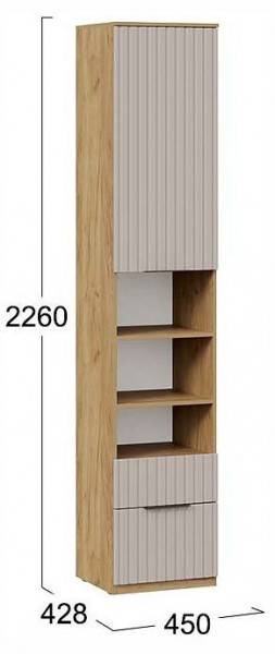 Шкаф комбинированный Хилтон Исп. 2 в Екатеринбурге - ok-mebel.com | фото 4