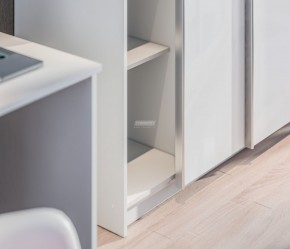 Шкаф-купе (1500) Медея СБ-2907.Н (Белый/Белый глянец) в Екатеринбурге - ok-mebel.com | фото 5