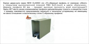 Шкаф-купе 1500 серии NEW CLASSIC K4+K4+B2+PL4 (2 ящика+F обр. штанга) профиль «Капучино» в Екатеринбурге - ok-mebel.com | фото 18