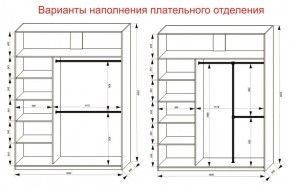 Шкаф-купе 1800 серии SOFT D1+D3+B2+PL1 (2 ящика+1штанга) профиль «Графит» в Екатеринбурге - ok-mebel.com | фото 7