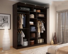 Шкаф-купе Домашний 101 ясень темный венге в Екатеринбурге - ok-mebel.com | фото 2