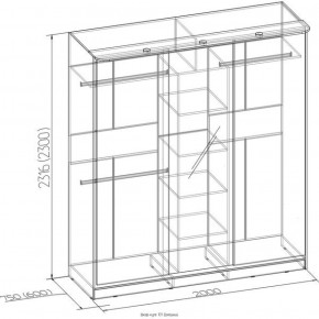 Шкаф-купе Домашний 101 ясень темный венге в Екатеринбурге - ok-mebel.com | фото 3