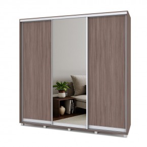 МАРТИН Шкаф-купе с зеркалом Шимо темный (2200*600) М622 в Екатеринбурге - ok-mebel.com | фото 1