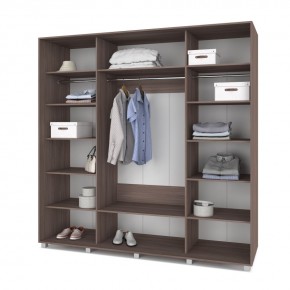 МАРТИН Шкаф-купе с зеркалом Шимо темный (2200*600) М622 в Екатеринбурге - ok-mebel.com | фото 2