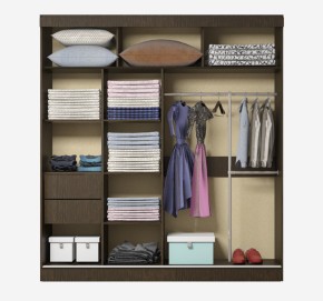 Шкаф-купе Орфей-6 (венге/лакобель черная) 1500 в Екатеринбурге - ok-mebel.com | фото 2