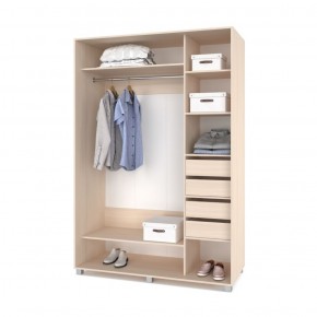 РОЛАНД Шкаф-купе с зеркалами Млечный дуб (600*1200) Р623 в Екатеринбурге - ok-mebel.com | фото 4