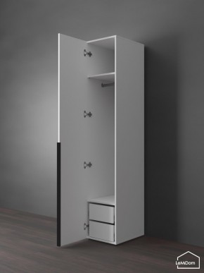 Шкаф Linnea MHR-1-3 2050х400х510 (Белый-М 11.1.1) в Екатеринбурге - ok-mebel.com | фото 5