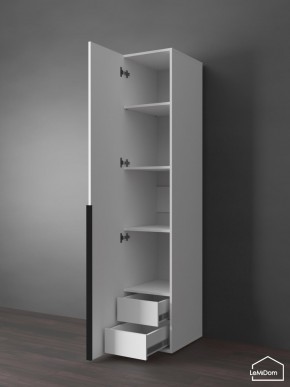 Шкаф Linnea MHR-1-4 2050х400х510 (Белый-М 11.1.1) в Екатеринбурге - ok-mebel.com | фото 6