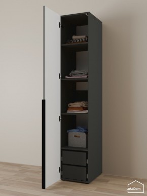 Шкаф Linnea MHR-1-4 2050х400х510 (Графит-М 11.1.25) в Екатеринбурге - ok-mebel.com | фото 5