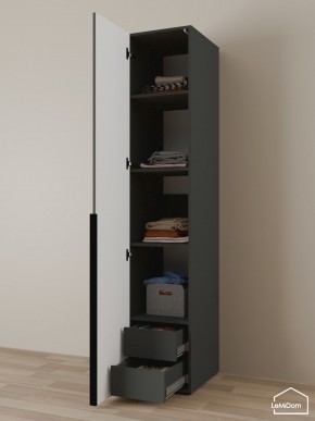 Шкаф Linnea MHR-1-4 2050х400х510 (Графит-М 11.1.25) в Екатеринбурге - ok-mebel.com | фото 6