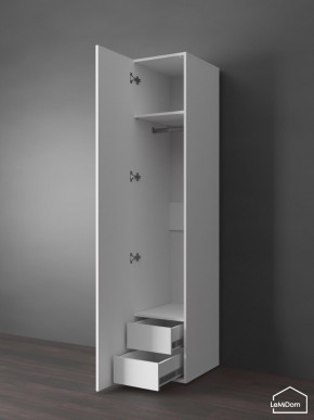 Шкаф Linnea MHR-1PO-3 2050х400х510 (Белый-М 11.1.1) в Екатеринбурге - ok-mebel.com | фото 5