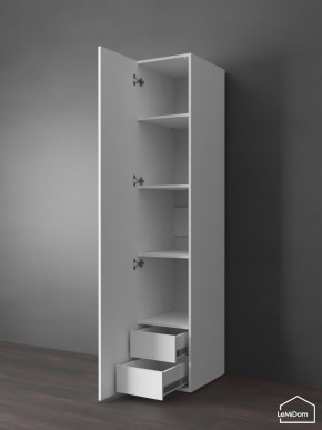 Шкаф Linnea MHR-1PO-4 2050х400х510 (Белый-М 11.1.1) в Екатеринбурге - ok-mebel.com | фото 4