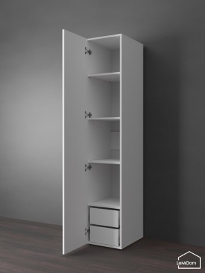 Шкаф Linnea MHR-1PO-4 2050х400х510 (Белый-М 11.1.1) в Екатеринбурге - ok-mebel.com | фото 5