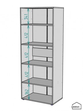 Шкаф Linnea MHR-2PO-2 2050х800х510 (Белый-М 11.1.1) в Екатеринбурге - ok-mebel.com | фото 3