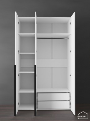 Шкаф Linnea MHR-3-2 2050х1200х510 (Белый-М 11.1.1) в Екатеринбурге - ok-mebel.com | фото 5