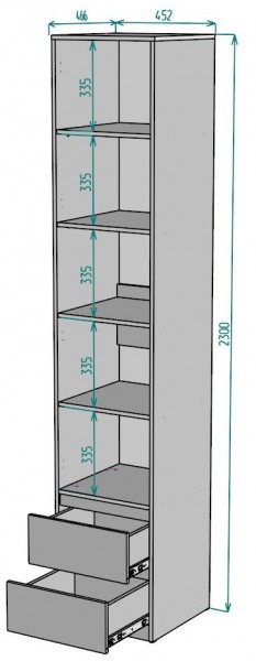 Шкаф Мальта H166 в Екатеринбурге - ok-mebel.com | фото 2