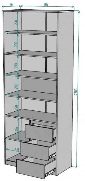 Шкаф Мальта H190 в Екатеринбурге - ok-mebel.com | фото 2