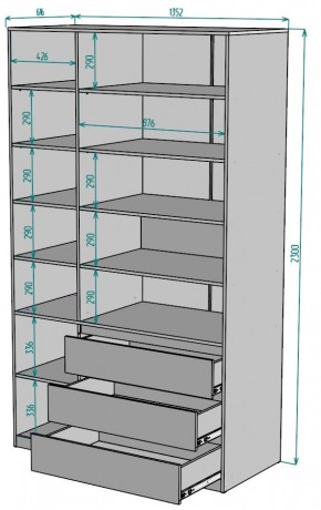 Шкаф Мальта H210 в Екатеринбурге - ok-mebel.com | фото 2