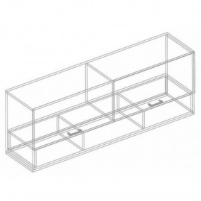 Шкаф настенный "Сандра" 1500 (Белый лофт) в Екатеринбурге - ok-mebel.com | фото 3