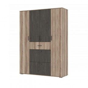 Шкаф Нельсон ШК-03 (Шкаф Дуб каньон/Железный камень) в Екатеринбурге - ok-mebel.com | фото 3