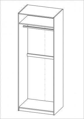 Шкаф ПЕГАС двухдверный, цвет белый в Екатеринбурге - ok-mebel.com | фото 3