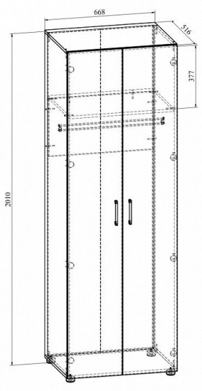 Шкаф платяной Офис ОФ-31К в Екатеринбурге - ok-mebel.com | фото 2