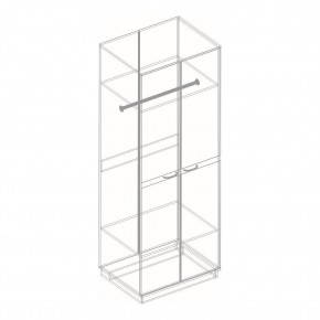 Шкаф "Жасмин" 2-х створчатый (зеркало) в Екатеринбурге - ok-mebel.com | фото 3