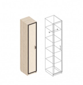 НАОМИ Шкаф 1 створчатый с полками и штангой в Екатеринбурге - ok-mebel.com | фото 3