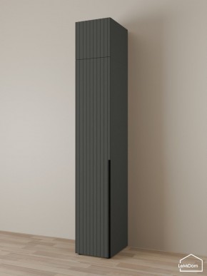 Шкаф с антресолью Linnea MHR-1A-1 2450х400х510 (Графит-М 11.1.25) в Екатеринбурге - ok-mebel.com | фото