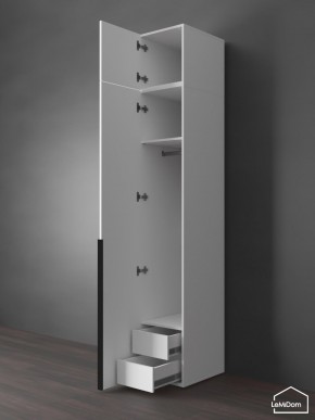 Шкаф с антресолью Linnea MHR-1A-3 2450х400х510 (Белый-М 11.1.2) в Екатеринбурге - ok-mebel.com | фото 6