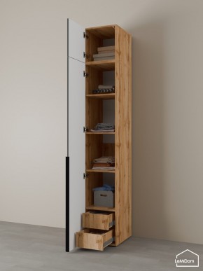 Шкаф с антресолью Linnea MHR-1A-4 2450х400х510 (ДВ-М 11.1.25) в Екатеринбурге - ok-mebel.com | фото 5