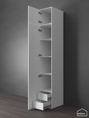 Шкаф с антресолью Linnea MHR-1POA-4 2450х400х510 (Белый-М 11.1.2) в Екатеринбурге - ok-mebel.com | фото 5