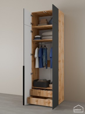 Шкаф с антресолью Linnea MHR-2A-3 2450х800х510 (ДВ-М 11.1.25) в Екатеринбурге - ok-mebel.com | фото 5