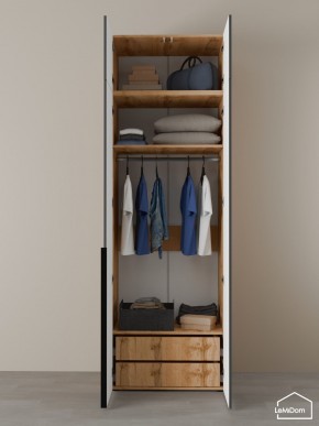 Шкаф с антресолью Linnea MHR-2A-3 2450х800х510 (ДВ-М 11.1.25) в Екатеринбурге - ok-mebel.com | фото 6