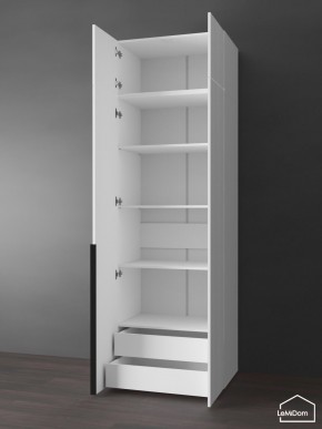 Шкаф с антресолью Linnea MHR-2A-4 2450х800х510 (Белый-М 11.1.1) в Екатеринбурге - ok-mebel.com | фото 5