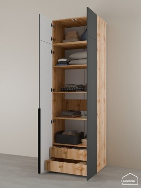 Шкаф с антресолью Linnea MHR-2A-4 2450х800х510 (ДВ-М 11.1.25) в Екатеринбурге - ok-mebel.com | фото 5