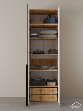 Шкаф с антресолью Linnea MHR-2A-4 2450х800х510 (ДВ-М 11.1.25) в Екатеринбурге - ok-mebel.com | фото 7