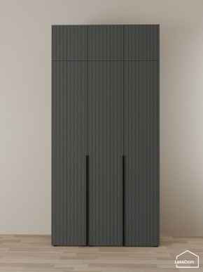 Шкаф с антресолью Linnea MHR-3A-1 2450х1200х510 (Графит-М 11.1.25) в Екатеринбурге - ok-mebel.com | фото