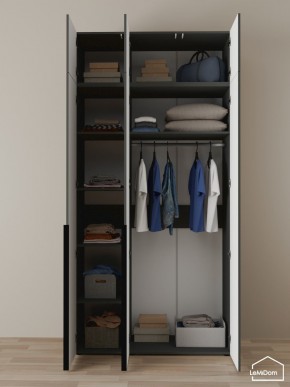 Шкаф с антресолью Linnea MHR-3A-1 2450х1200х510 (Графит-М 11.1.25) в Екатеринбурге - ok-mebel.com | фото 4