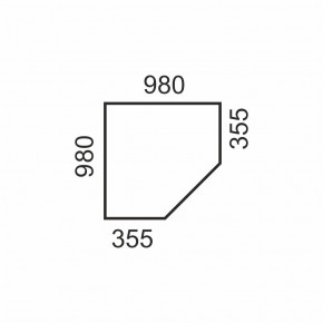 Шкаф угловой 2D, OLIVIA, цвет вудлайн крем/дуб анкона в Екатеринбурге - ok-mebel.com | фото 4