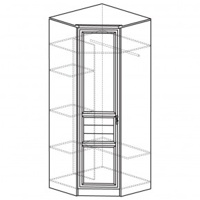 Шкаф угловой 50 Лира Нортон светлый (угол 854х854) в Екатеринбурге - ok-mebel.com | фото 2