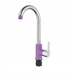 Смеситель для кухни Accoona A4567S фиолетовый в Екатеринбурге - ok-mebel.com | фото